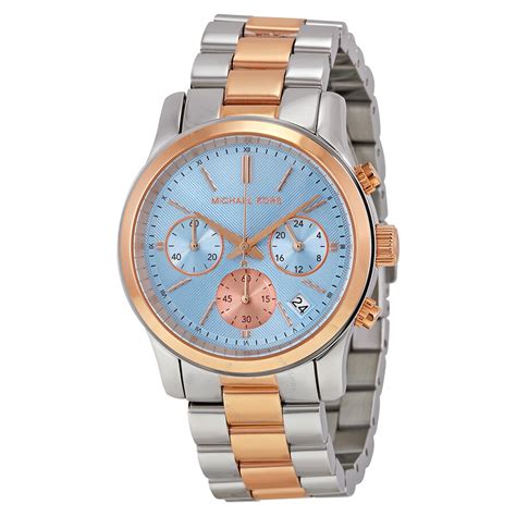 two tone ladies watch michael kors|michael kors runway chronograph watch.